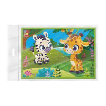 Пазли м'які Vladi Toys А5. Зебра та жираф. VT1104-21 40054 фото