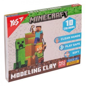 Пластилин 10 цв. 200г "Yes" 540662 "Minecraft" 49336 фото