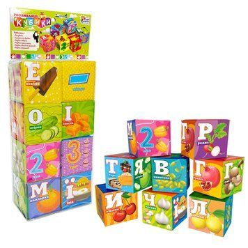 Кубики м'які "4FUN Game Club", "Їжа", 8 штук 10950 10950 фото