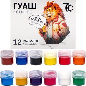 Набор гуашевых красок 12 цветов *16 мл, 7С: 7C21204 39526 фото