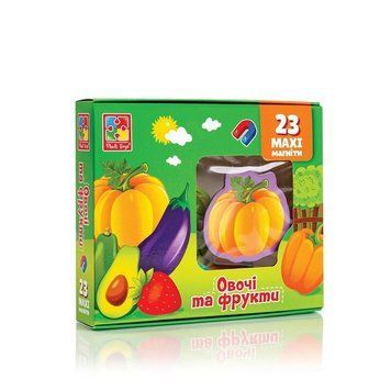 Гра настільна " Набір магнітів, Овочі та фрукти"и 106-28 106-28 фото