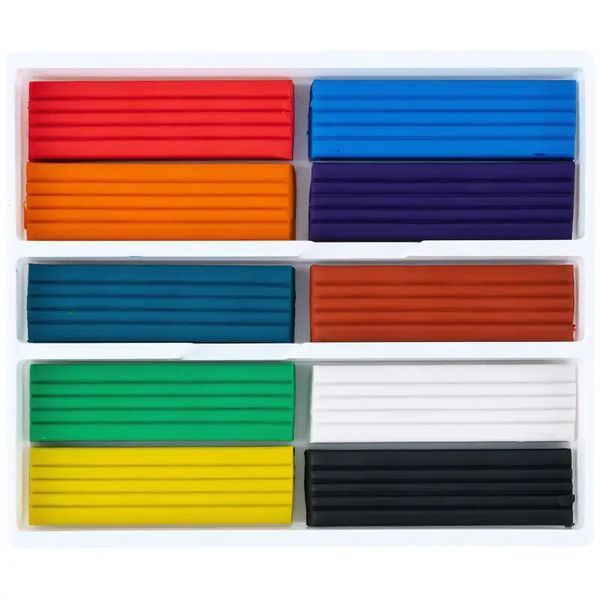 Пластилін восковий Kite K-084 10 кол., 200г. Classic 41159 фото