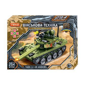 Конструктор "Военная техника" "Teko", 294 детали, танк "LC-08 Anders" 55938 55938  фото
