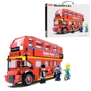 Конструктор SLUBAN M38-B0708 "Model Bricks": Двухэтажный автобус, 382 дет. M38-B0708 фото