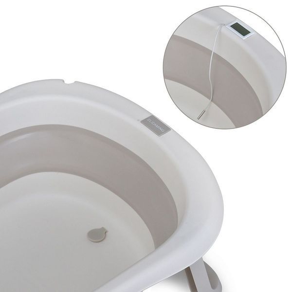 Ванночка ME 1151 PLUS Cool Gray дитяча, з термометром, вкладиш 45128 фото