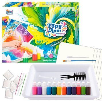 Ебру Арт 87752 "4FUN Game Club", 12 пігментів 29496 фото
