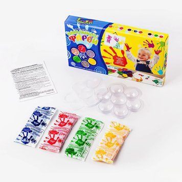 Пальчикові фарби "Моя перша творчість" PK-02-02 4 кольори "Danko Toys" 4661 фото